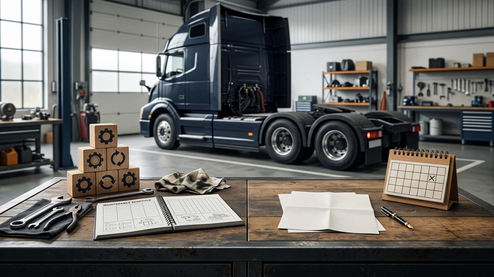 Truck Repair Credit Line vs Term Loan: Compare the Fit editorial repair-planning scene