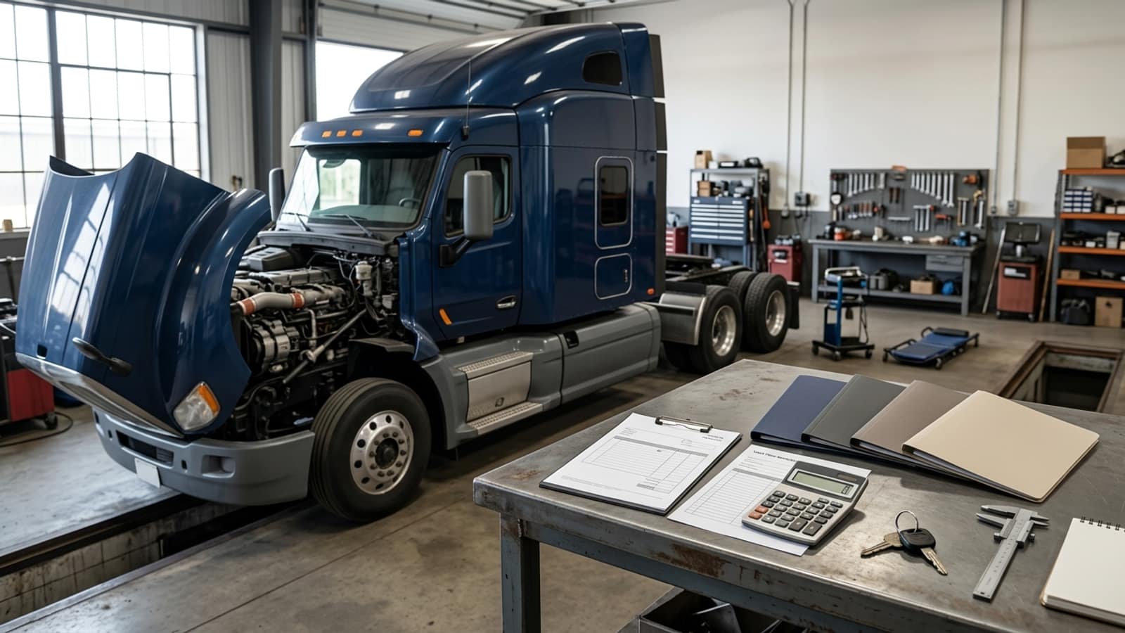 Semi Truck Repair Financing: Map Every Repair Funding Path editorial repair-planning scene