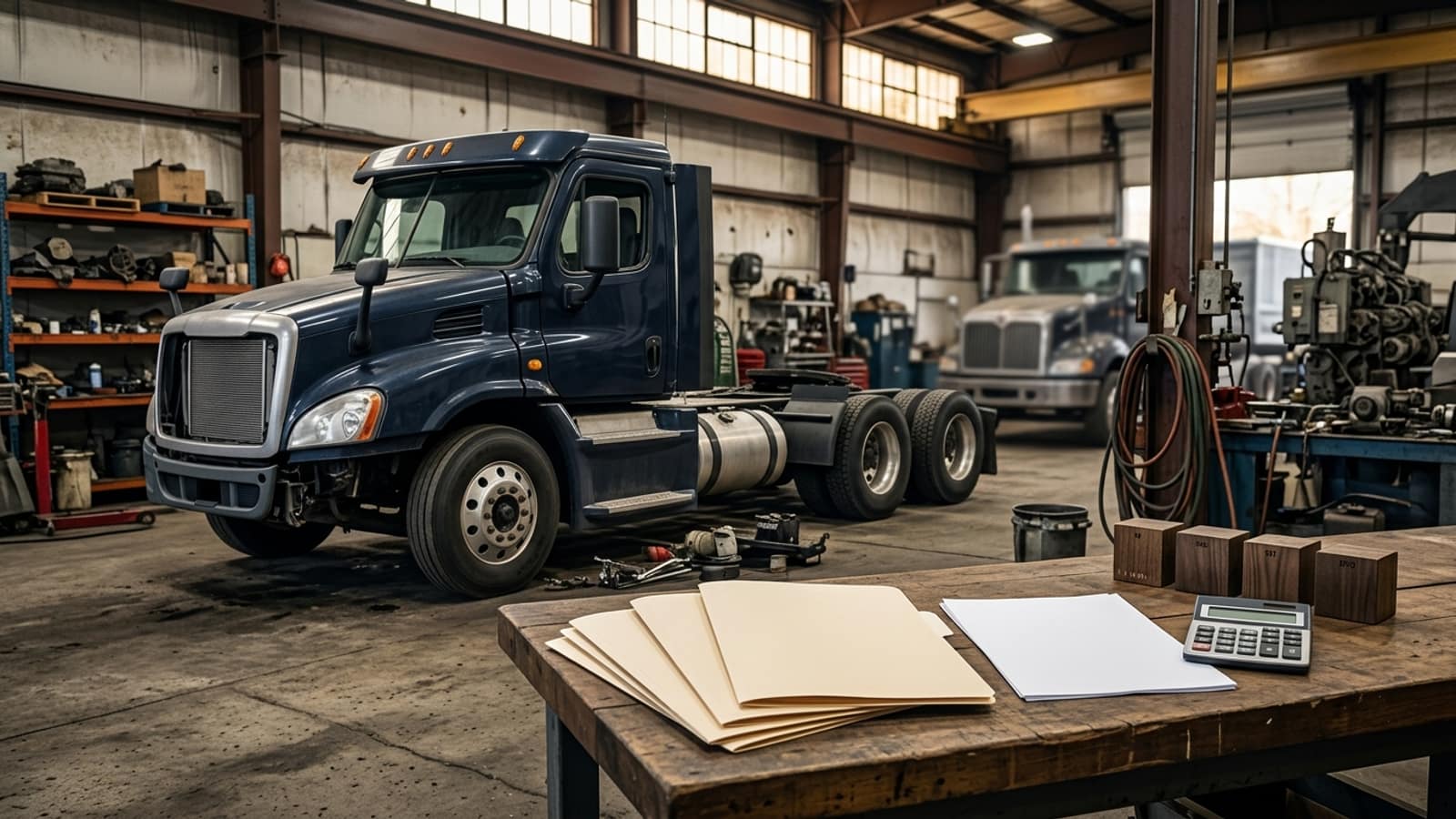Semi Truck Repair Loans: Compare the Full Repair Decision editorial repair-planning scene